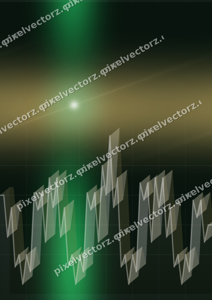Nahtloser Neon Diagramm Hintergrund in Grün und Bernstein