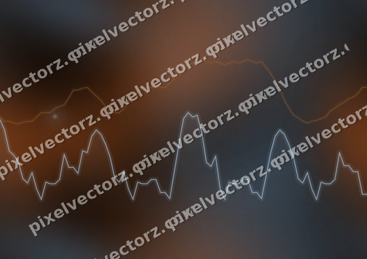 Nahtloser Neon Diagramm Hintergrund in Blau und Orange