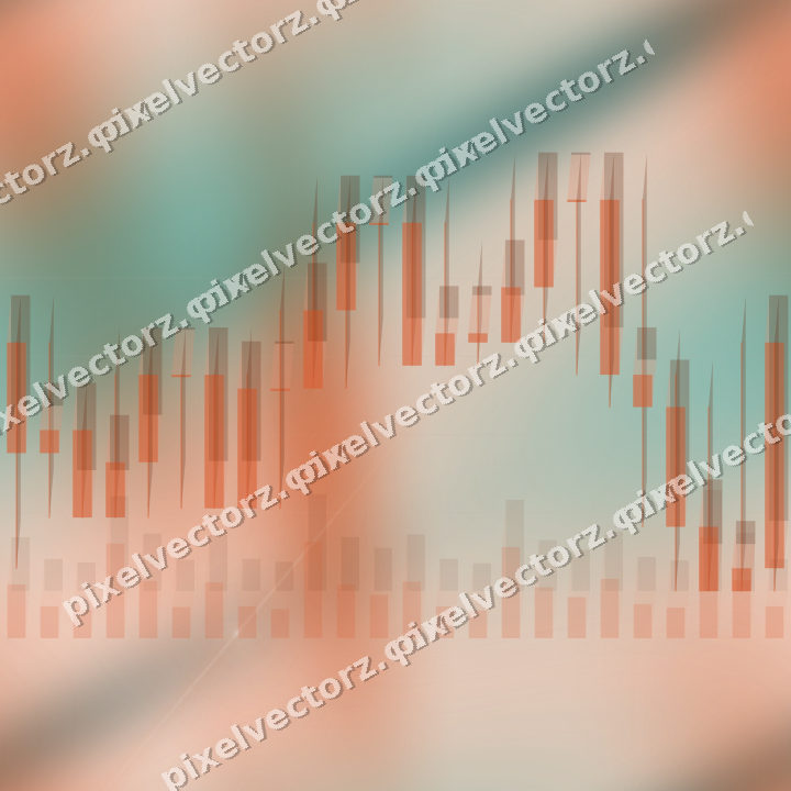 Nahtloser Pastell Diagramm Hintergrund in Orange und Petrol
