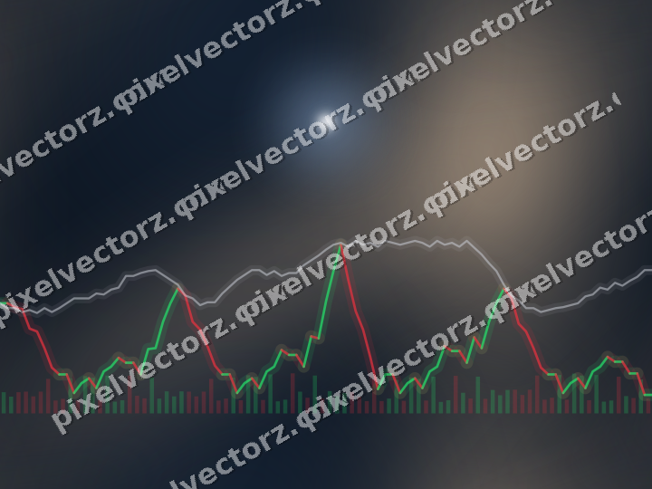 Nahtloser Neon Diagramm Hintergrund in Dunkelblau und Orange