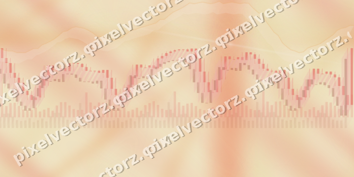 Nahtloser Pastell Diagramm Hintergrund in Rot und Orange