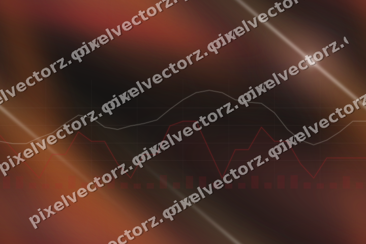 Nahtloser Neon Diagramm Hintergrund in Rot und Bernstein