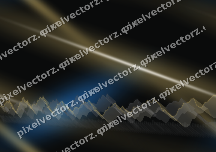 Nahtloser Neon Diagramm Hintergrund in Blau und Bernstein