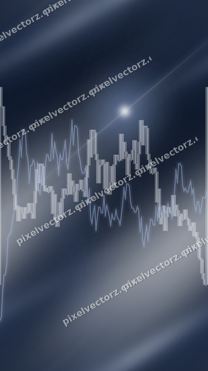 Nahtloser Neon Diagramm Hintergrund in Dunkelblau und Weiß