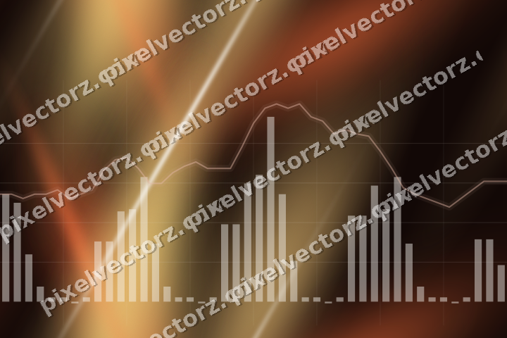 Nahtloser Neon Diagramm Hintergrund in Orange und Bernstein
