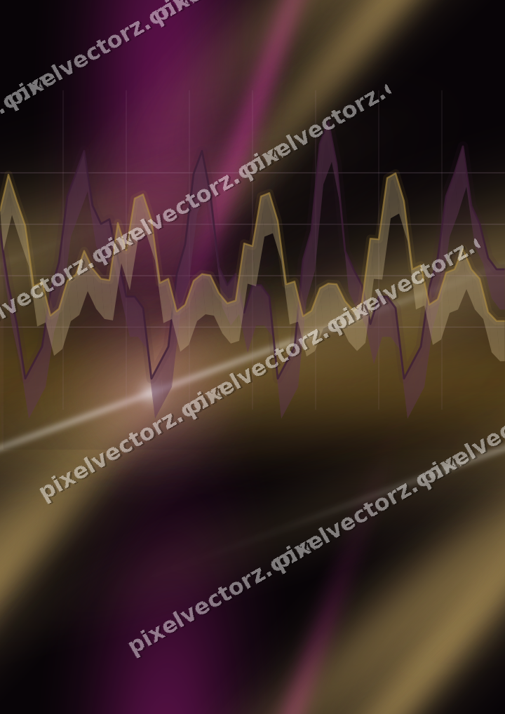 Nahtloser Neon Diagramm Hintergrund in Magenta und Bernstein
