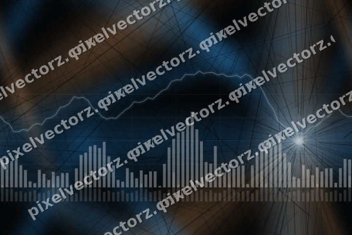 Nahtloser Neon Diagramm Hintergrund in Blau und Orange