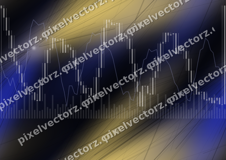 Nahtloser Neon Diagramm Hintergrund in Blau und Bernstein