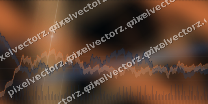 Nahtloser Neon Diagramm Hintergrund in Blau und Orange