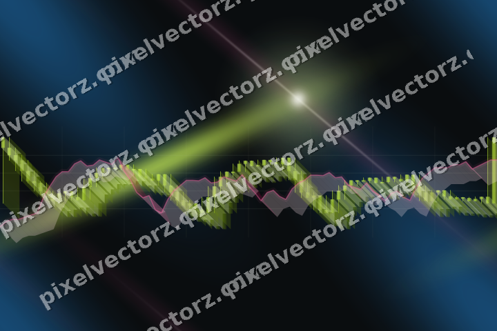 Nahtloser Neon Diagramm Hintergrund in Limette und Bernstein