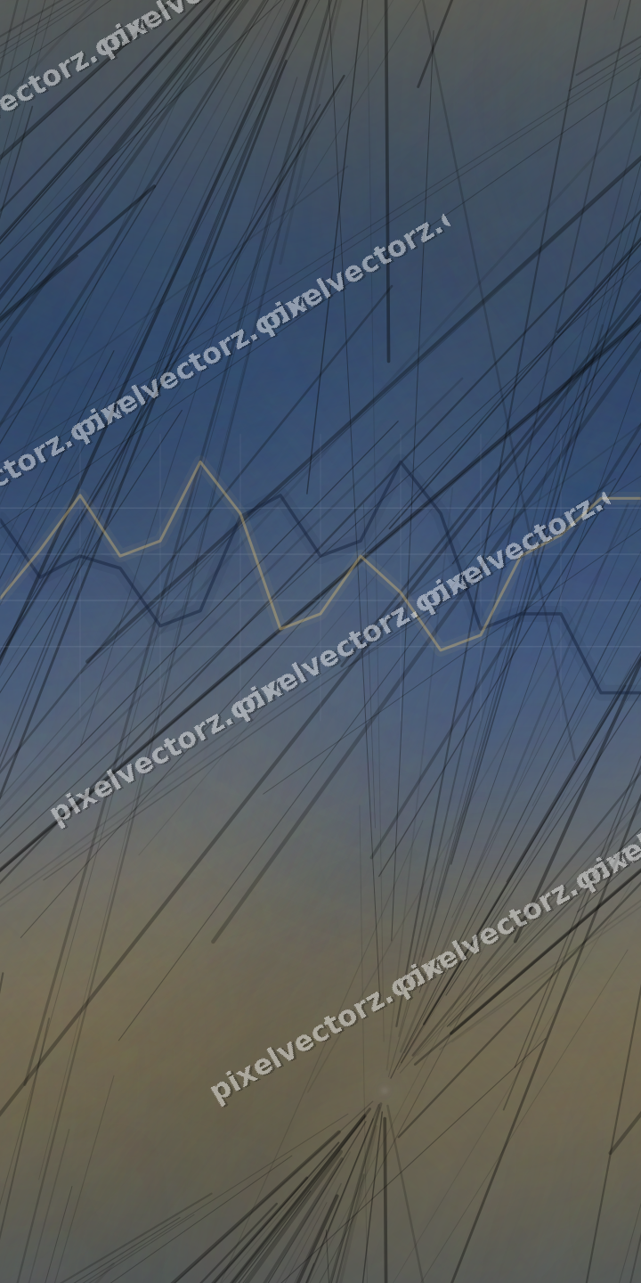 Nahtloser Neon Diagramm Hintergrund in Blau und Bernstein