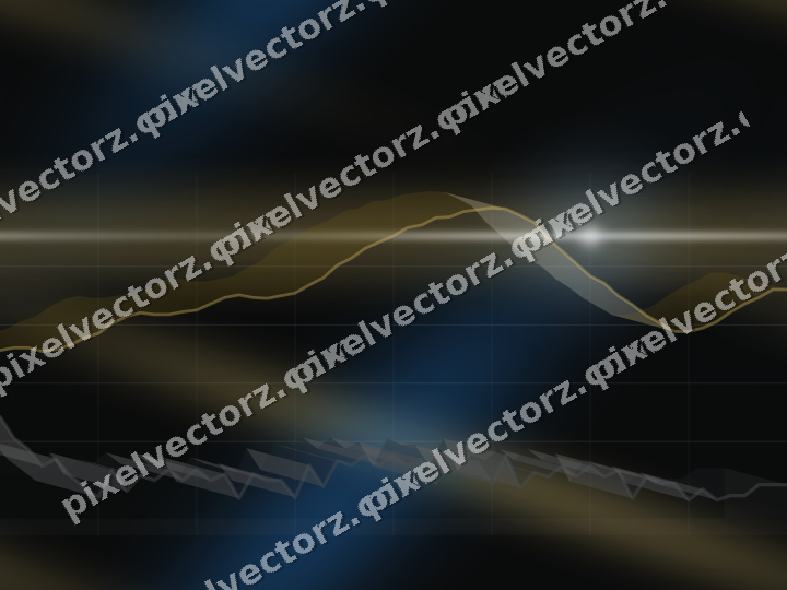 Nahtloser Neon Diagramm Hintergrund in Blau und Bernstein