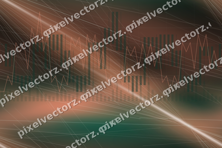 Nahtloser Neon Diagramm Hintergrund in Grün und Orange