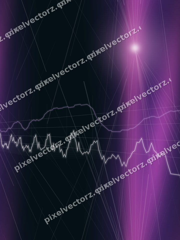 Nahtloser Neon Diagramm Hintergrund in Magenta und Violett