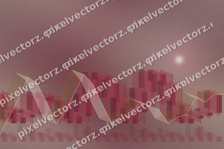 Nahtloser Neon Diagramm Hintergrund in Dunkelrosa und Rot