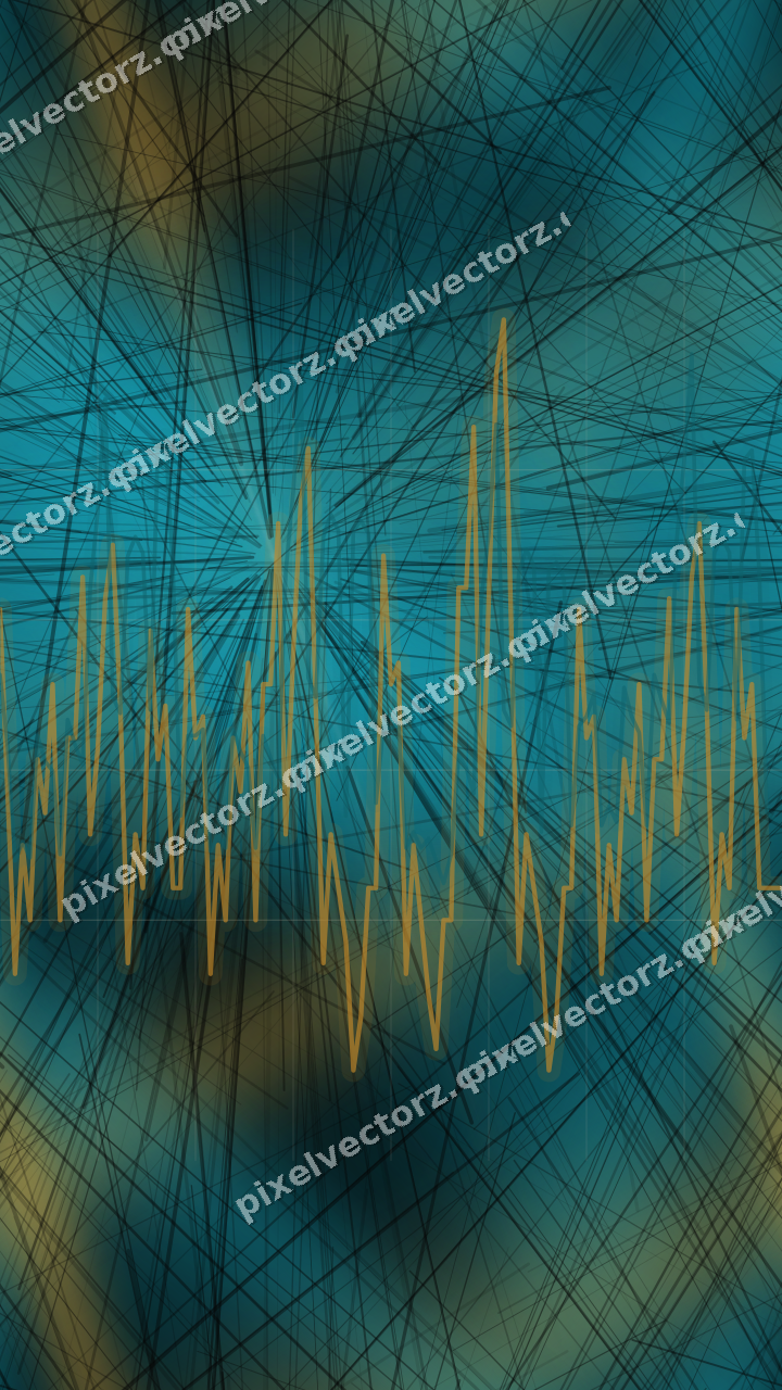 Nahtloser Neon Diagramm Hintergrund in Bernstein und Petrol
