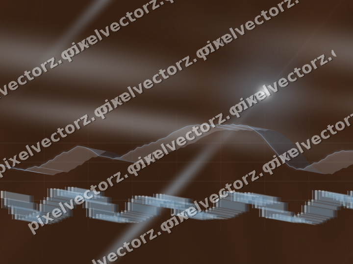 Nahtloser Neon Diagramm Hintergrund in Blau und Orange