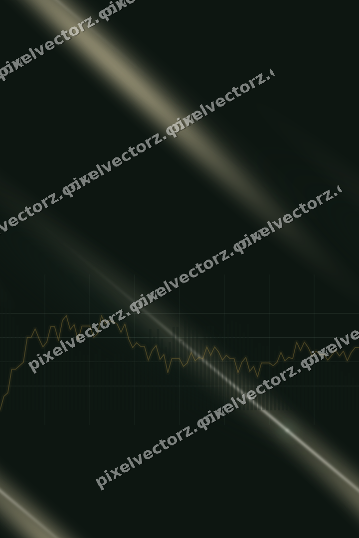 Nahtloser Neon Diagramm Hintergrund in Dunkelgrün und Bernstein