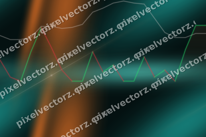 Nahtloser Neon Diagramm Hintergrund in Orange und Petrol