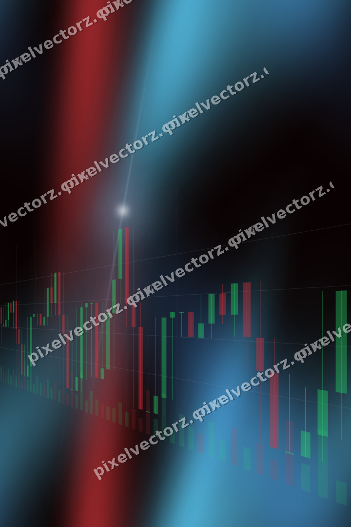 Nahtloser Neon Diagramm Hintergrund in Blau und Rot