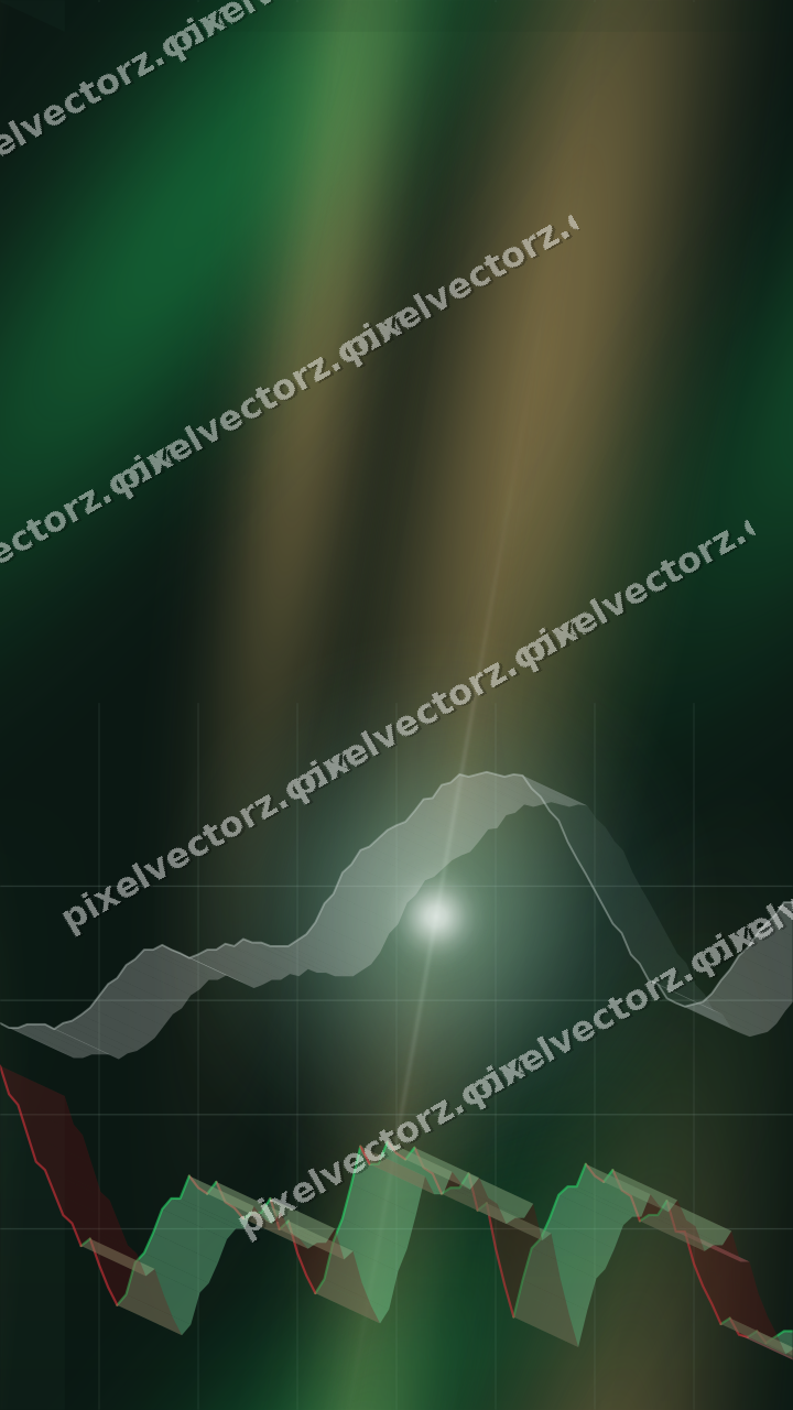 Nahtloser Neon Diagramm Hintergrund in Grün und Rot
