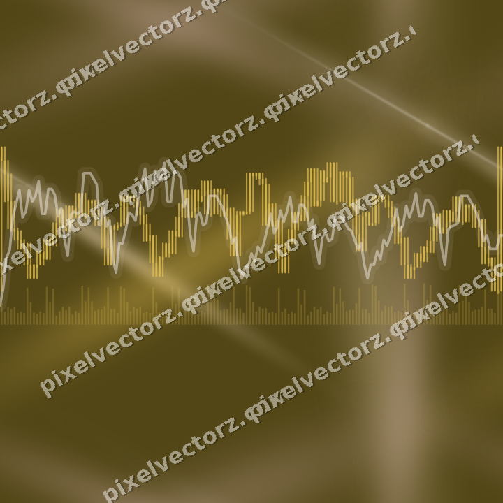 Nahtloser Neon Diagramm Hintergrund in Bernstein und Blassorange