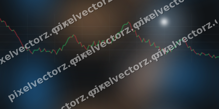 Nahtloser Neon Diagramm Hintergrund in Blau und Orange
