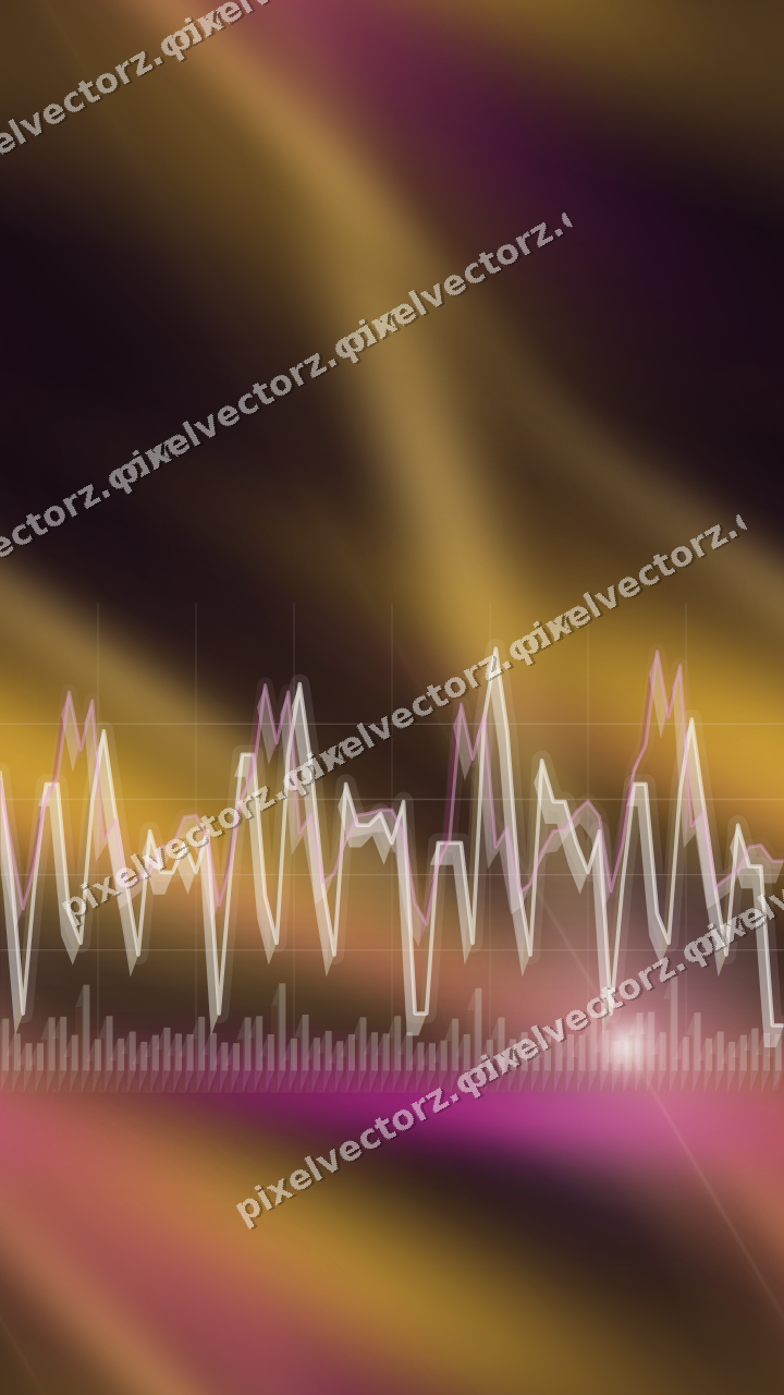 Nahtloser Neon Diagramm Hintergrund in Magenta und Bernstein