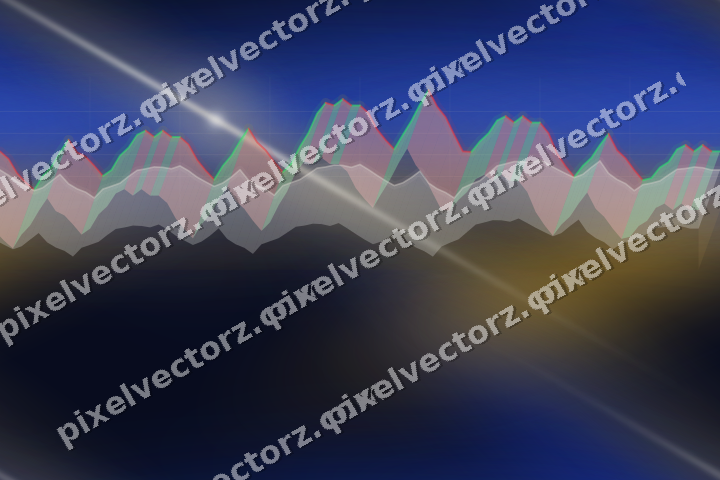 Nahtloser Neon Diagramm Hintergrund in Bernstein und Blau