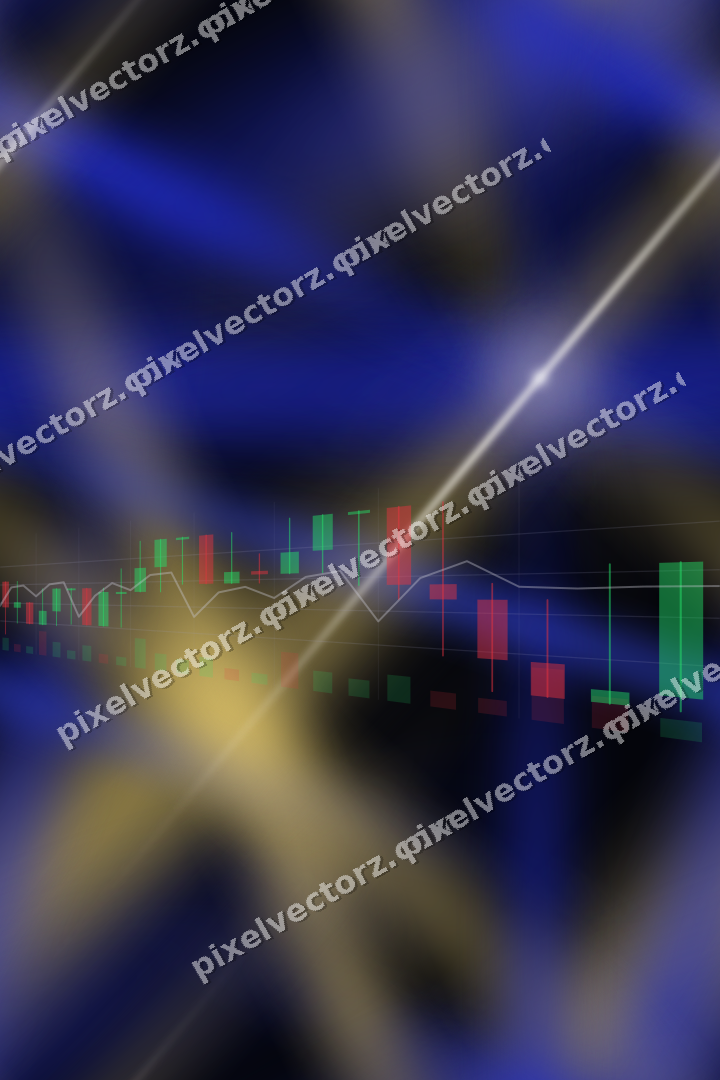Nahtloser Neon Diagramm Hintergrund in Blau und Bernstein