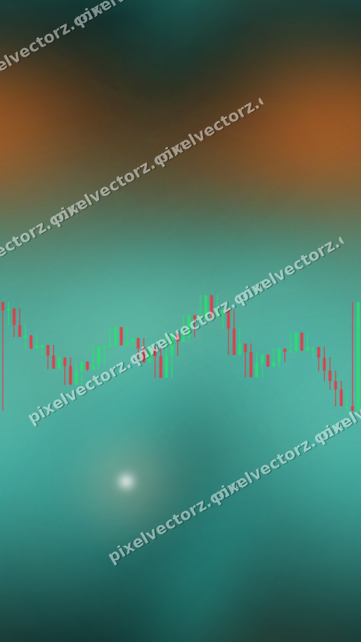 Nahtloser Neon Diagramm Hintergrund in Orange und Petrol