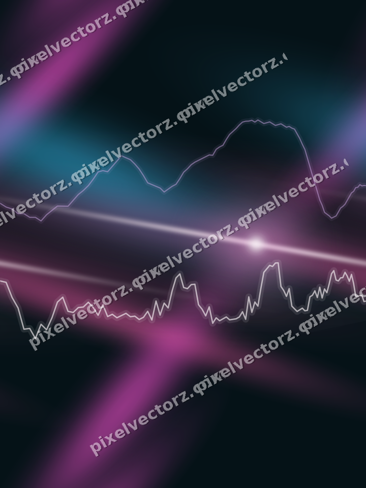 Nahtloser Neon Diagramm Hintergrund in Magenta und Violett