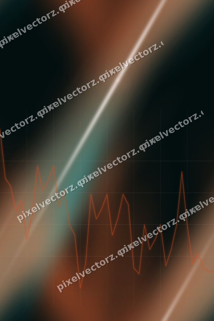 Nahtloser Neon Diagramm Hintergrund in Orange und Petrol