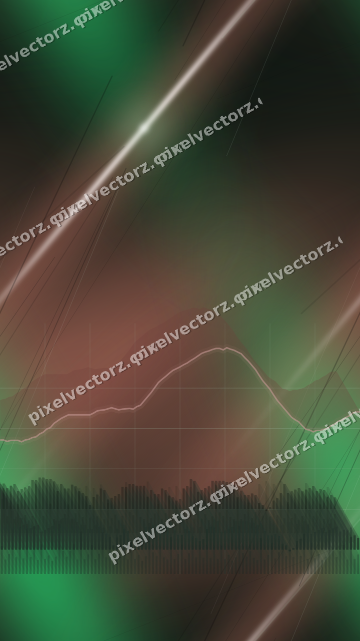 Nahtloser Neon Diagramm Hintergrund in Grün und Rot
