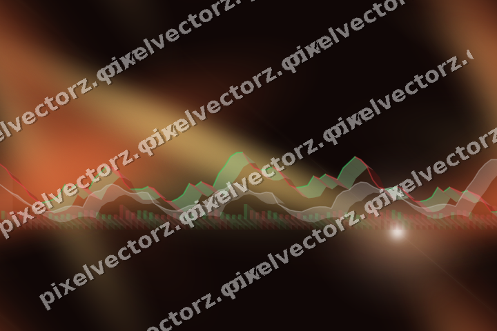 Nahtloser Neon Diagramm Hintergrund in Orange und Bernstein