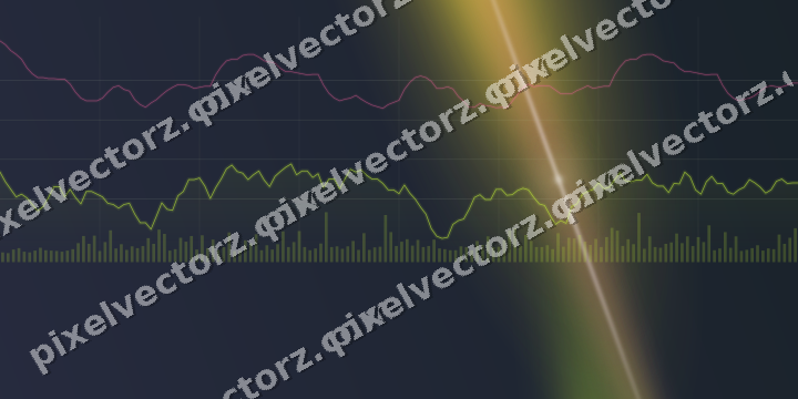 Leuchtender Neon Diagramm Hintergrund in Limette und Bernstein