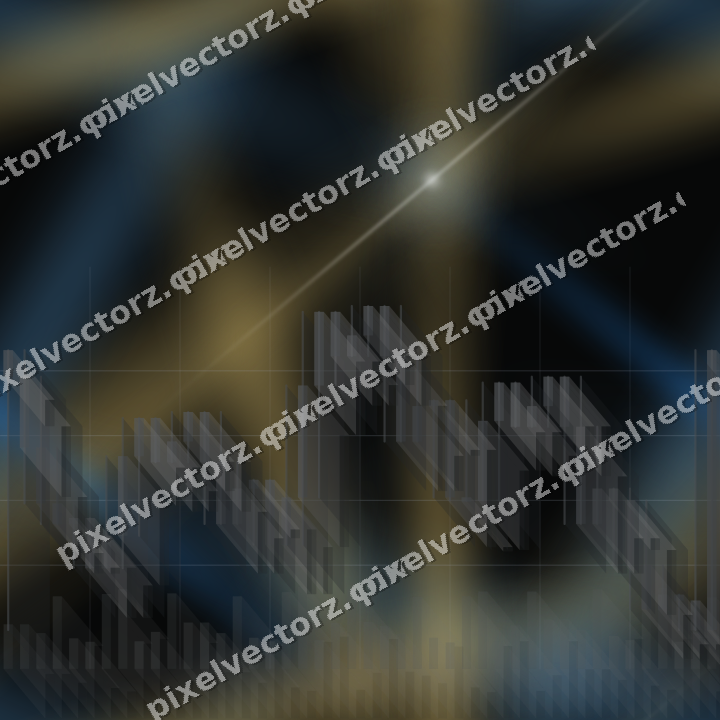 Nahtloser Neon Diagramm Hintergrund in Blau und Bernstein
