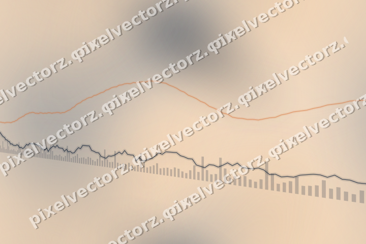 Nahtloser Pastell Diagramm Hintergrund in Dunkelblau und Orange