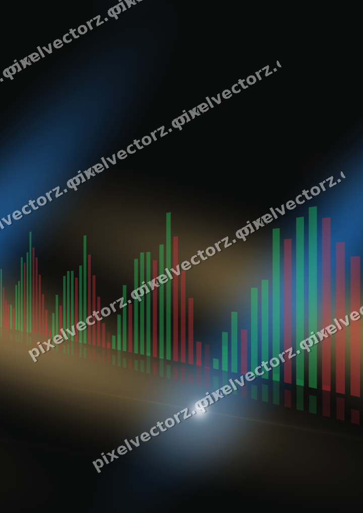 Nahtloser Neon Diagramm Hintergrund in Blau und Rot