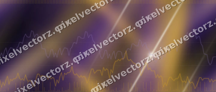 Nahtloser Neon Diagramm Hintergrund in Bernstein und Violett
