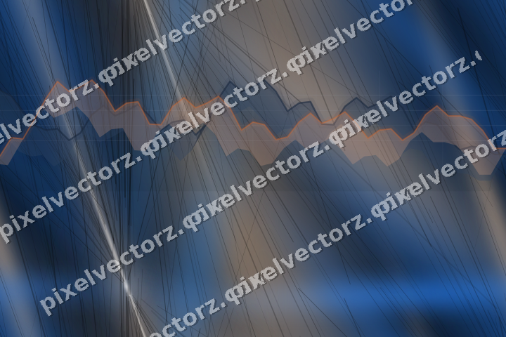 Nahtloser Neon Diagramm Hintergrund in Blau und Orange