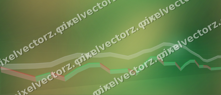 Nahtloser Neon Diagramm Hintergrund in Grün und Bernstein