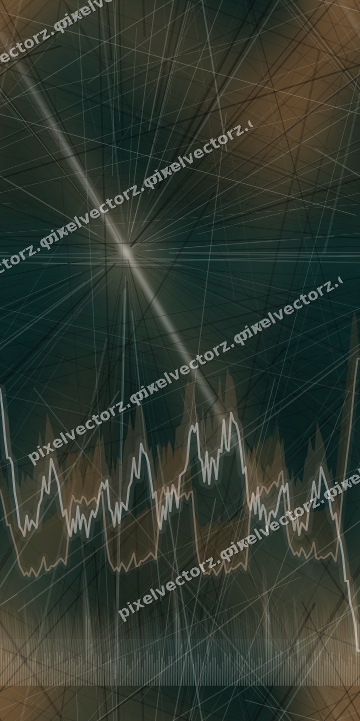 Nahtloser Neon Diagramm Hintergrund in Orange und Petrol
