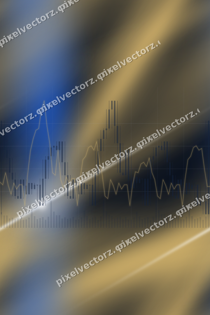 Nahtloser Neon Diagramm Hintergrund in Blau und Bernstein