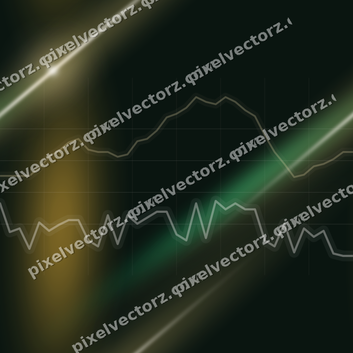 Nahtloser Neon Diagramm Hintergrund in Bernstein und Grün