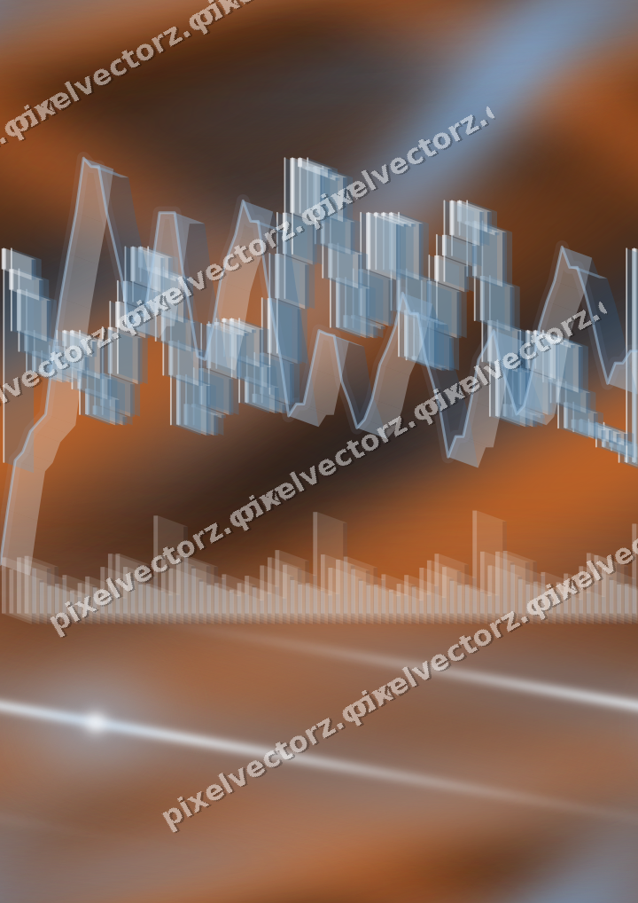 Nahtloser Neon Diagramm Hintergrund in Blau und Orange