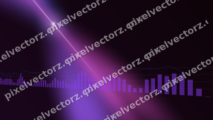 Leuchtender Neon Diagramm Hintergrund in Violett und Blau