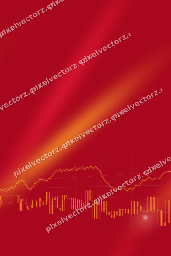 Nahtloser Neon Diagramm Hintergrund in Orange und Bernstein