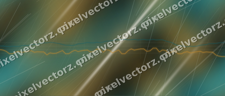 Nahtloser Neon Diagramm Hintergrund in Bernstein und Petrol