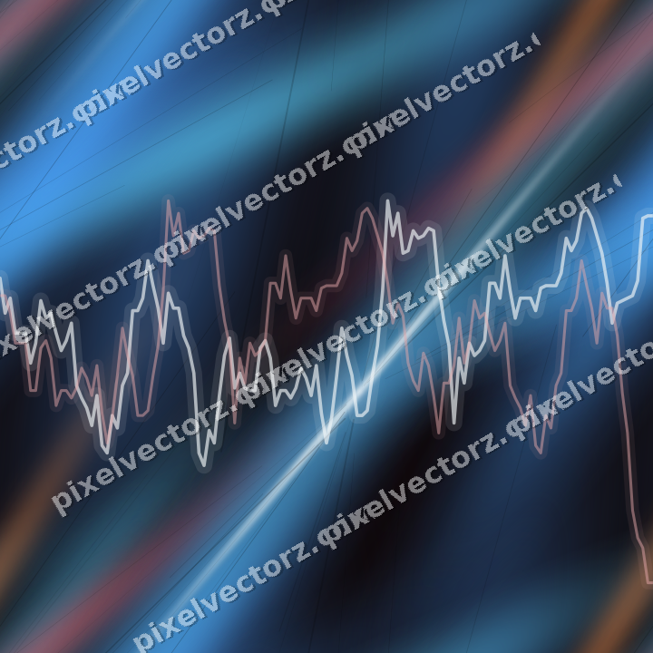 Nahtloser Neon Diagramm Hintergrund in Blau und Rot